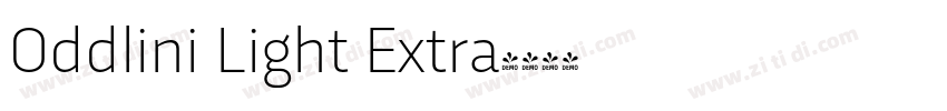 Oddlini Light Extra字体转换